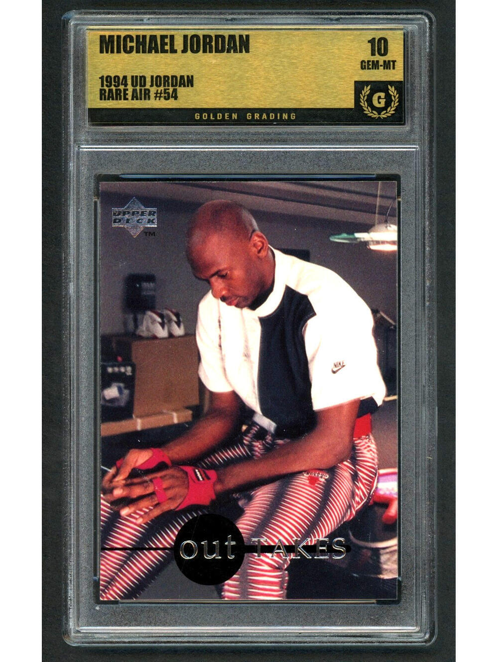 1994 Upper Deck MJ Rare Air #54 Michael Jordan Bulls HOF Graded Gem Mint 10